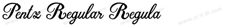 Pentz Regular Regula字体转换